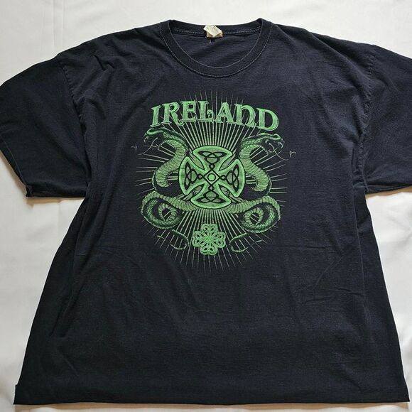Ireland Men's Black T-shirt - Picture 2 of 4